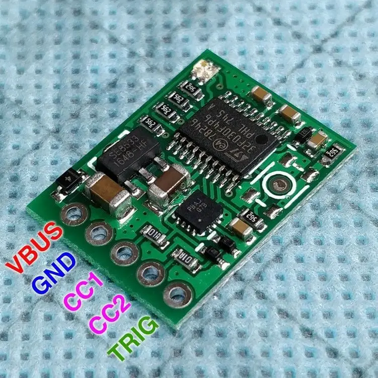 Тип C USB PD 2 0 3 переменного тока в постоянный манок QC Быстрая зарядка триггер опрос