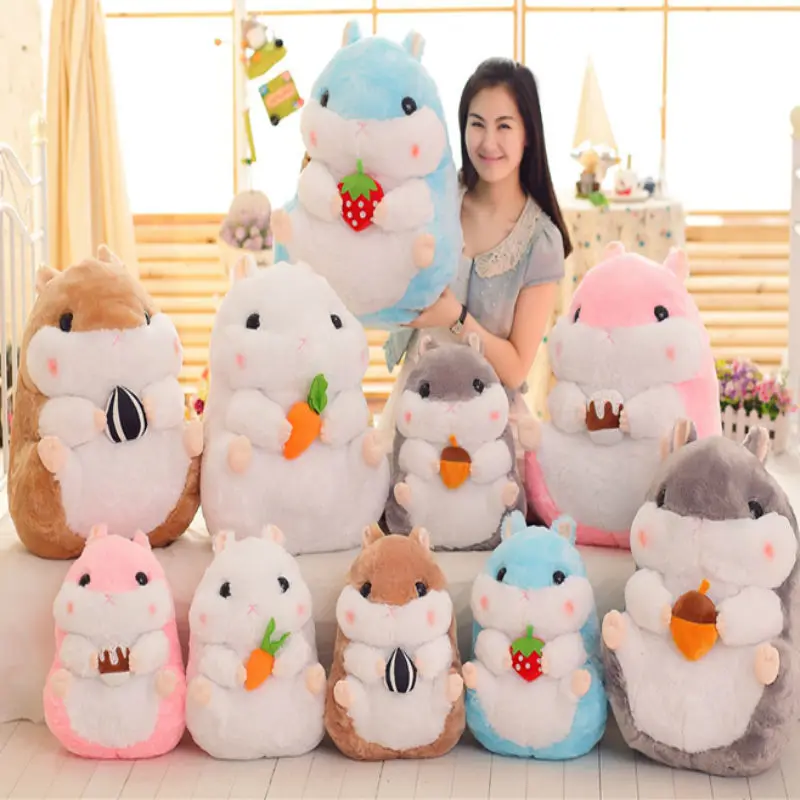 

38/55 Cm Japanese Adorable Plump Soft Hamster Plush Toy Toys For Children