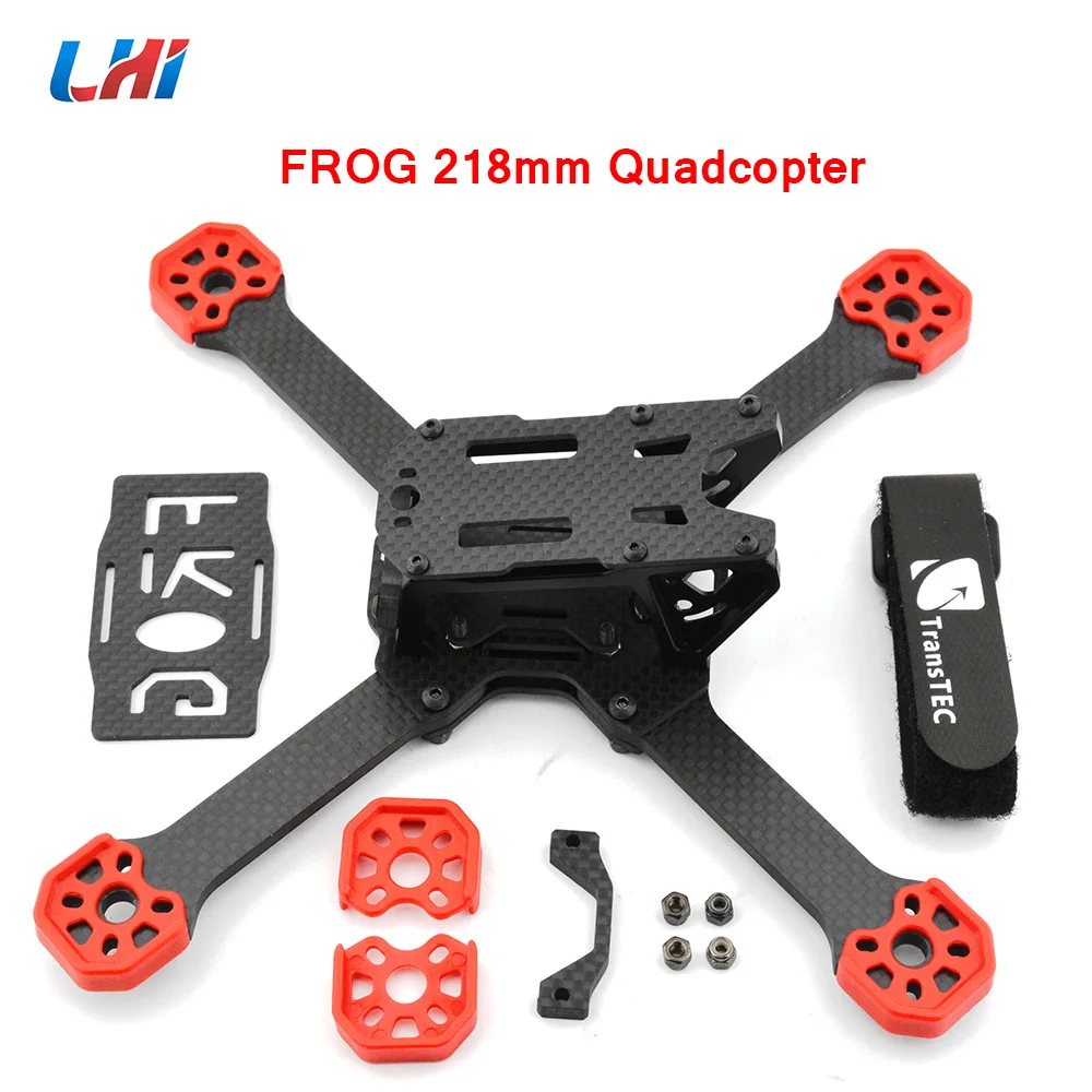 Мини 218 мм X Квадрокоптер TransTEC Frog Lite Рамка комплект в алюминиевой раме для DIY RC FPV