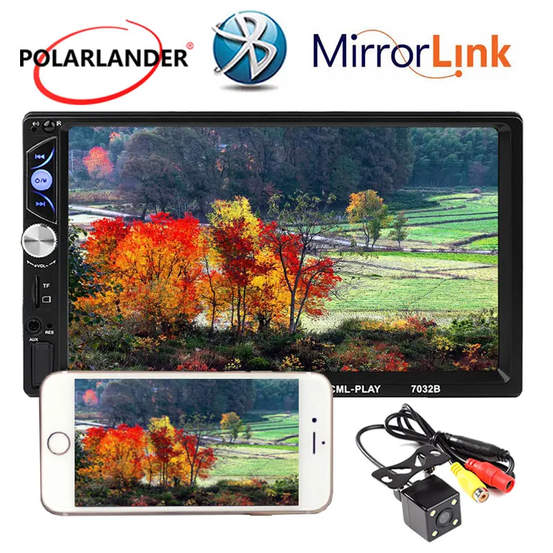 Зеркало Link Многоязычное автомобильное радио Android экран зеркальное HD USB/AUX/FM/SD