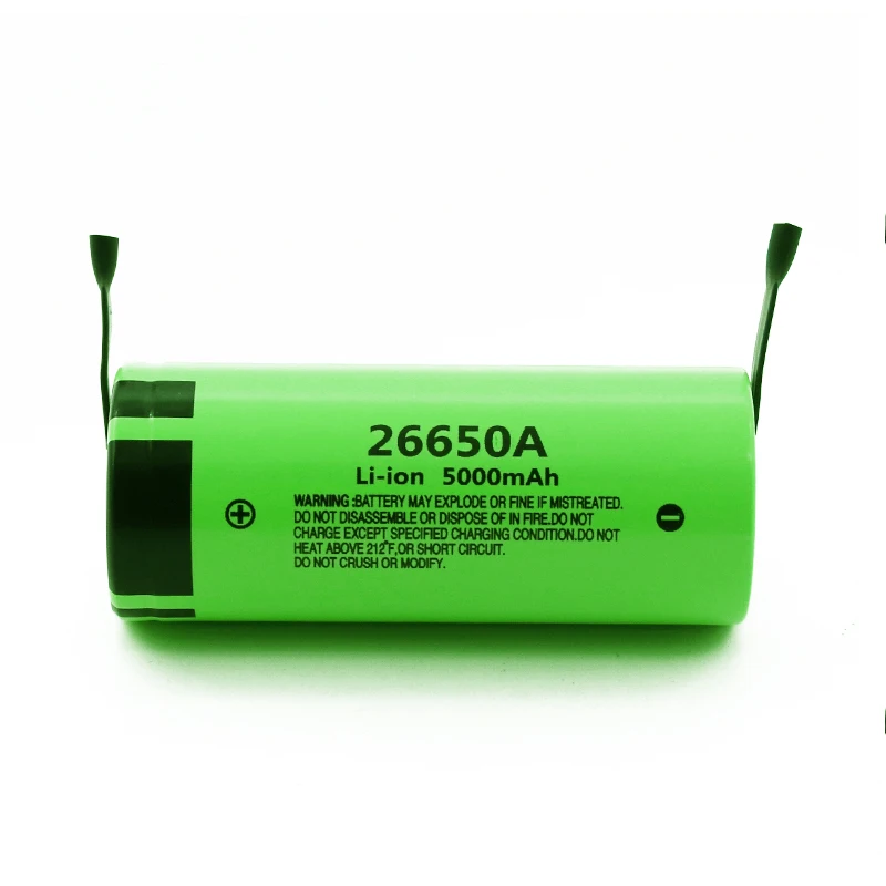 Оригинальный Новый аккумулятор для 26650A 3 7 V 5000mAh высокой емкости 26650 Li ion