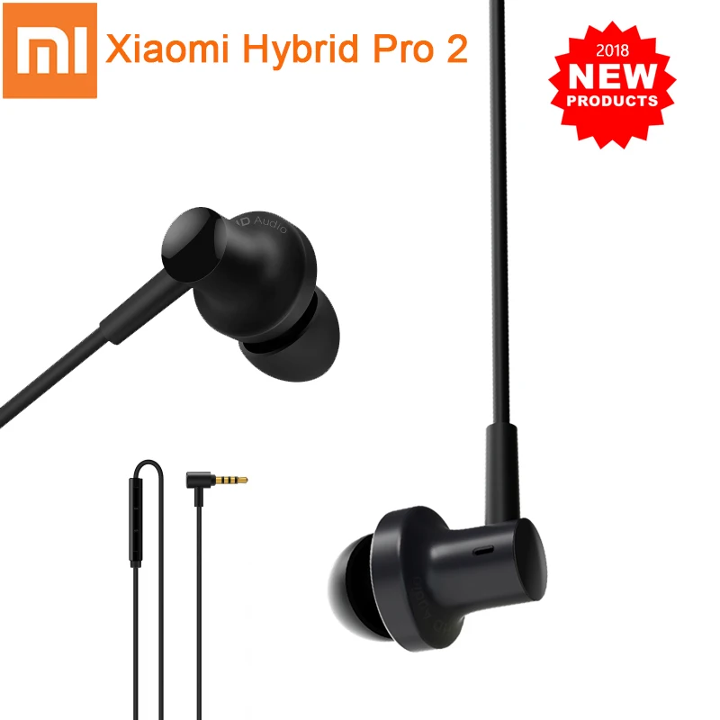 Оригинальные Xiao mi Hybrid Pro 2 Наушники In Ear наушники с двумя драйверами гибридная