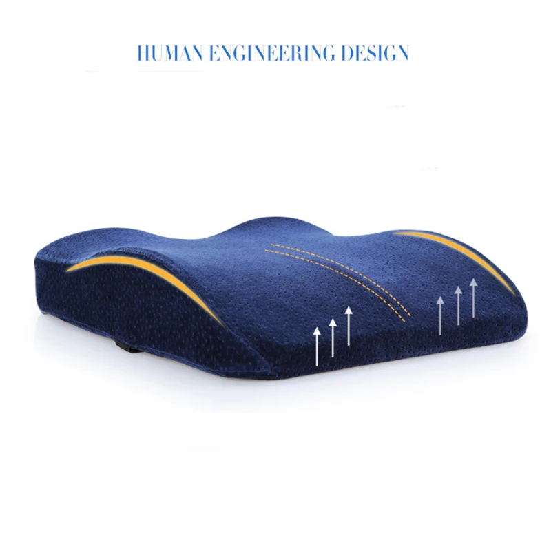Multi-function office cushion lumbar memory foam car back support pillow travel chair backrest | Дом и сад