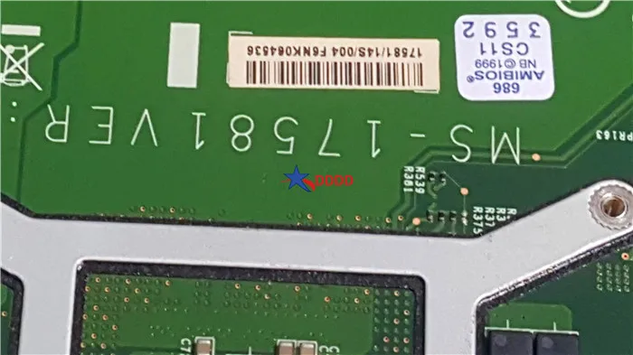 Оригинальный Для MSI CR70 CX71 материнская плата для ноутбука с видеокартой MS 17581 1758 и