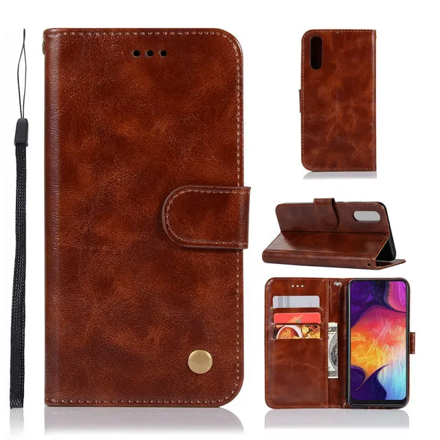 Роскошный флип Etui для samsung A50 чехол Coque samsung A30 чехол из искусственной кожи кошелек Подставка для samsung Galaxy A40 чехол Galaxy A70 A20