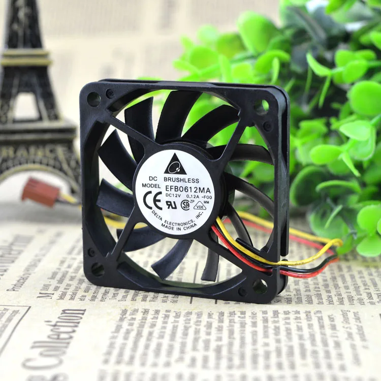 Оригинальный охлаждающий вентилятор DELTA 6 см 60*60*10 12 В 6010 а EFB0612MA|cooling fan|fan 60106010 fan |