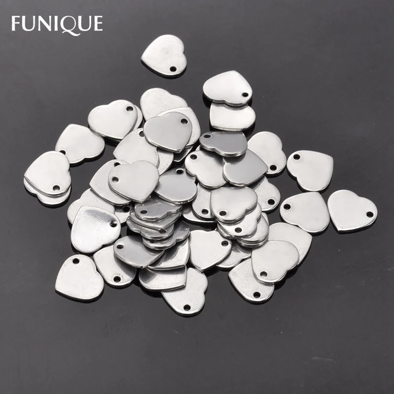 Ожерелье FUNIQUE 2019 50 шт. серебряное ожерелье из нержавеющей стали с подвеской в виде