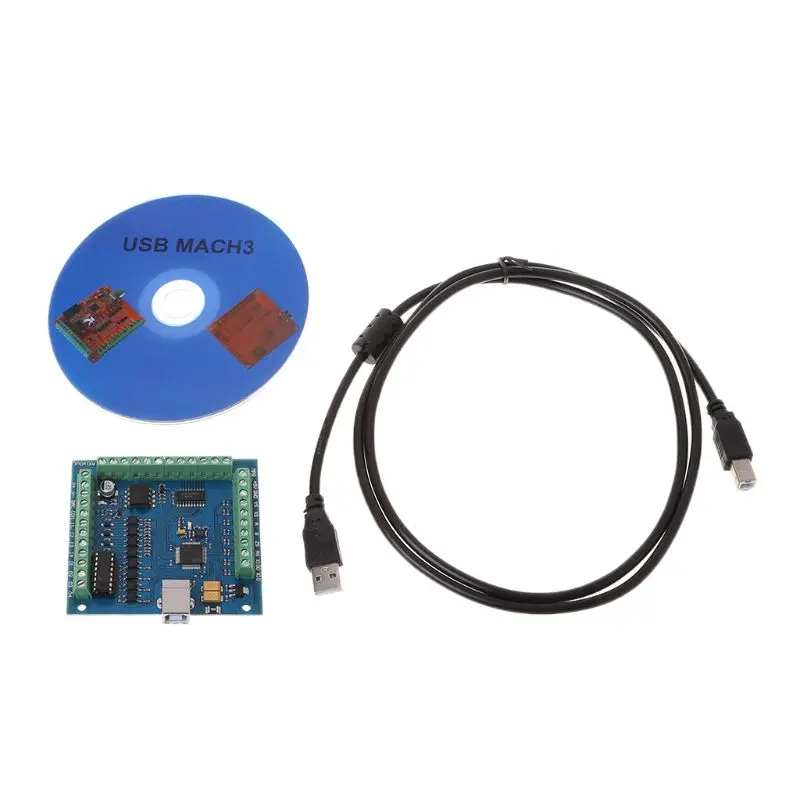12-24 В CNC MACH3 USB 4-осевой 100 кГц шаговый контроллер движения карта коммутационная