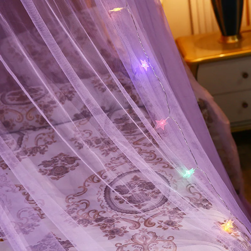 

New Mosquito Net Children Home decoration Children's gifts cover Bed Dome Bed Netting Canopy Circular Pink Bedding Mosquito Net