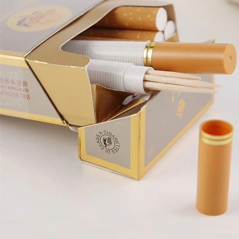 Комплект из 2 предметов Модная Портативная зубочистка коробка в виде Сигареты
