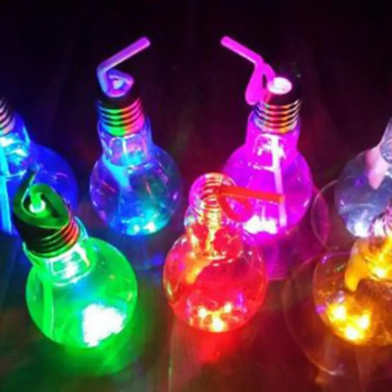 Светящаяся лампа для бутылки воды 400 мл бутылка напитков молочная сока чая питья