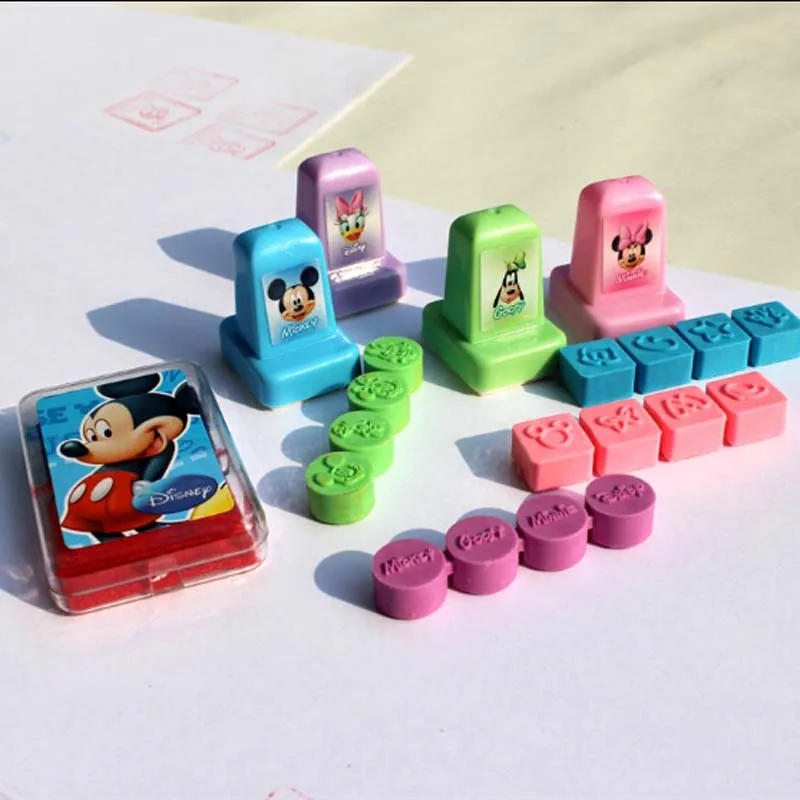 20 шт./компл. мультфильм принцесса дети штамп пользовательские пластиковые