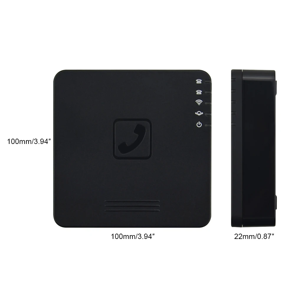 Лучший адаптер WIFI VoIP GT202 беспроводной маршрутизатор с 2 портами голосового IP SIP Gtalk ATA шлюз включен.