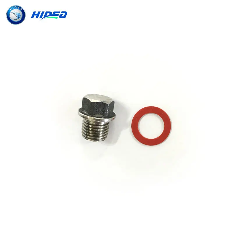 

Hidea Drain bolt M14*12*1.5 and Washer 14 for 4 Stroke 25HP HIDEA Boat Engine F25 Outboard Motor