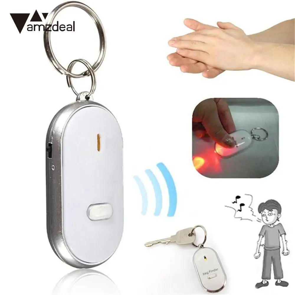 Умный светодиодный брелок Amzdeal сигнализация со звуковым управлением анти бирка