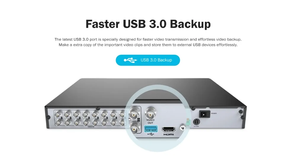 ANNKE 16CH 3MP 5в1 HD TVI CVI AHD IP безопасности DVR рекордер H.265 цифровой видео рекордер обнаружения движения = HIK DS-7216HQHI-F1/N