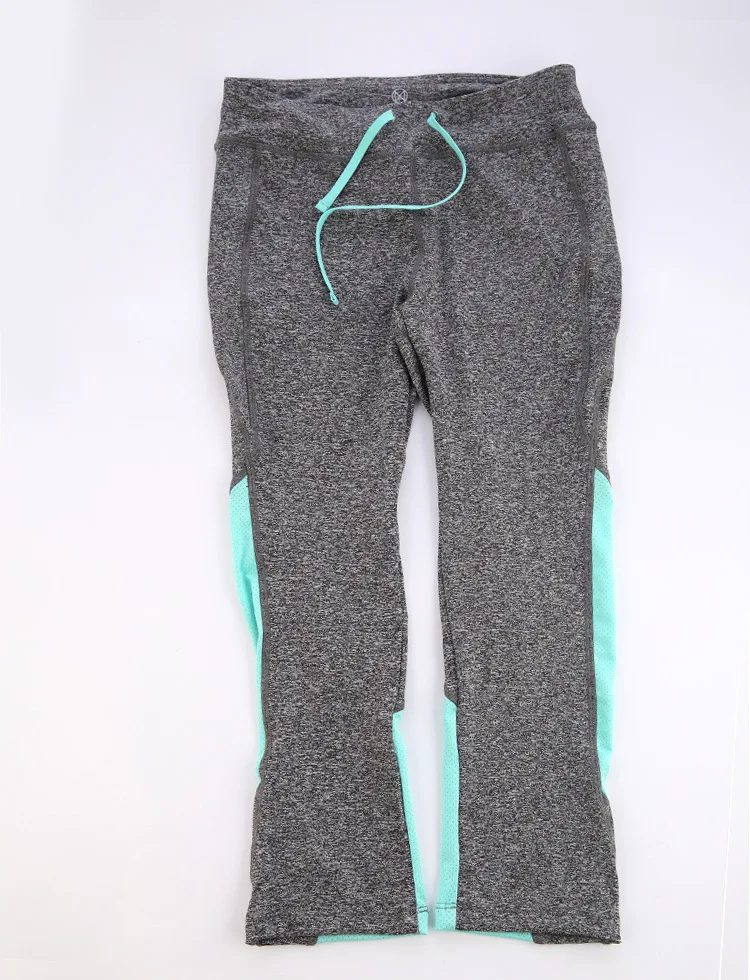 Maxmessy Women Capris Breathable Quick Dry Sports Pants Leggings Workout Fitness Elastic Gym Running Tight | Спорт и развлечения