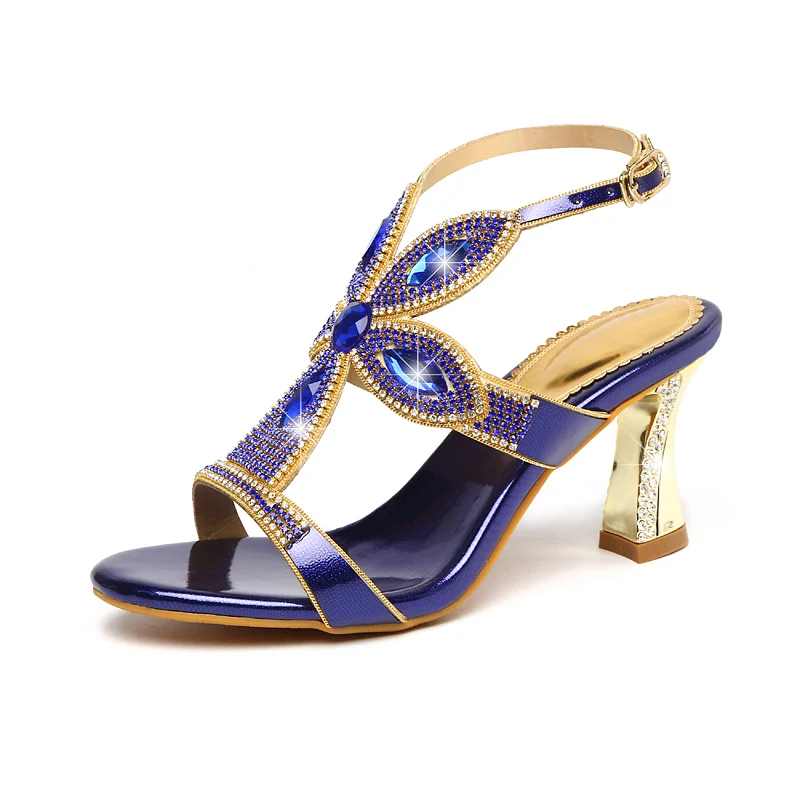 Андалов Женская летняя обувь 2021 Новый каблук средней высоты на высоком каблуке