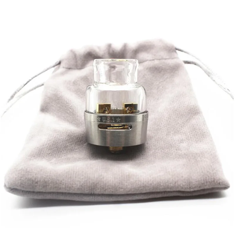 Kingfish US1 RDA Atomizer for box mod vape Electronic Cigarette Glass Tank Rebuildable Dripping Adjustable Airflow | Электроника