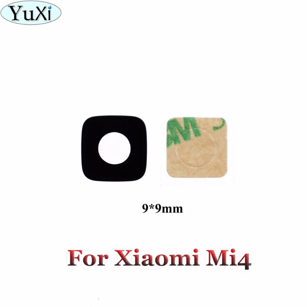 YuXi 1 шт. для Xiao mi 4 mi4 стеклянный материал Задняя крышка объектива камеры Замена