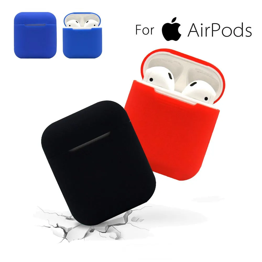 Силиконовый чехол из ТПУ для беспроводных Bluetooth наушников AirPods защитный