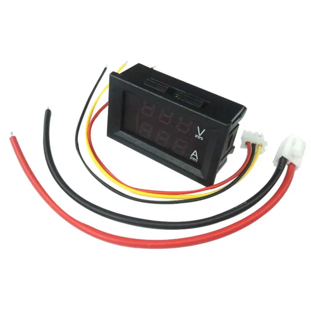 Высокое качество DC 100V 10A Вольтметр Амперметр синий+ красный светодиодный усилитель двойной цифровой вольтметр - Цвет: 100V 10A