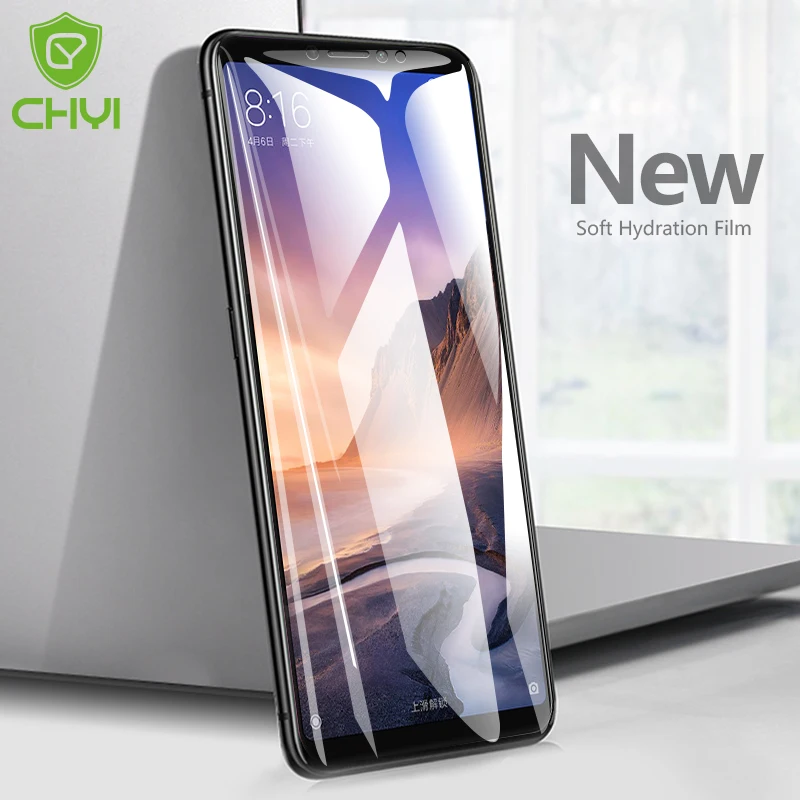 Изогнутая 3d пленка CHYI для Xiaomi Mi Max 3 защитная экрана 6 9 дюйма Max3 нано Гидрогелевая с