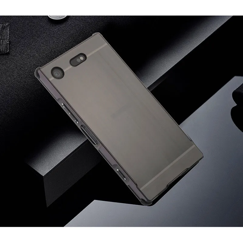 Для sony Xperia XZ1 компактный противоударный чехол с металлическим каркасом с матовой задней крышкой чехол для sony Xperia XZ1 Compact