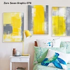 07 г желтая белая серая Абстрактная живопись A4 A3 холст Художественная Живопись Печать постер картина офисная настенная гостиная декоративная роспись