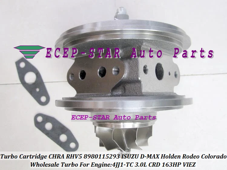 Турбокартридж CHRA RHV5 VDD30013 VBD30013 8980115293 8980115296 Турбокомпрессор Для ISUZU D MAX Rodeo 3.0L CRD 07 4JJ1