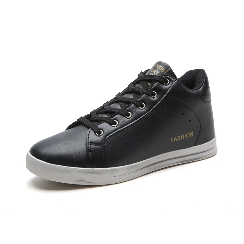 High Top Shoes Men Genuine Leather Winter Non-slip 2018 New Arrivals Zapatos De Hombre Lace-up Casual Flat Wx5 | Обувь