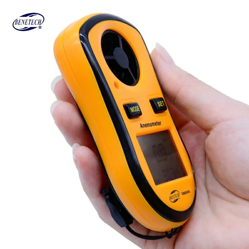 Цифровой анемометр BENETECH GM8908 0 30 м/с ручной измеритель скорости ветра измерение