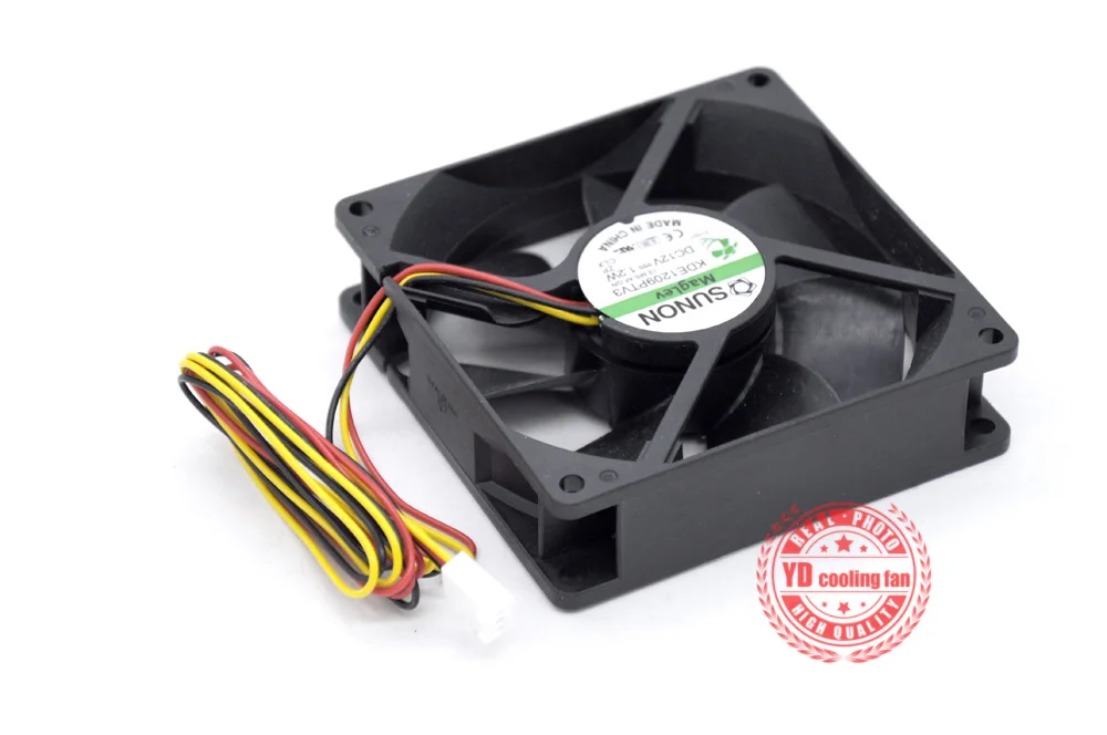 Совершенно новый бесшумный охлаждающий вентилятор SUNON kde1209ptv3 12 В 9225 9 см|cooling fan|sunon