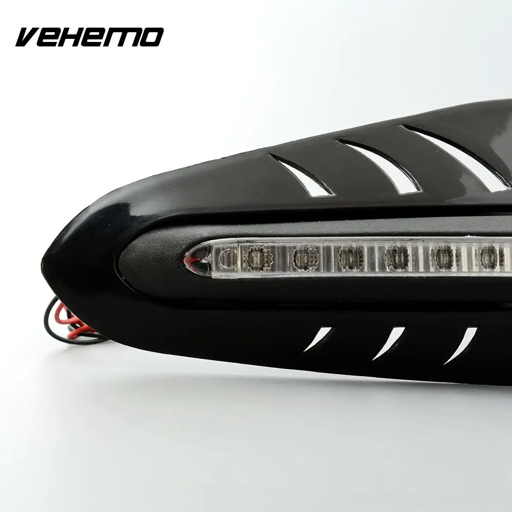 Cool Black Motorbike Handguard Bar Protector Brush Guards LED DRL Daytime Light^ | Автомобили и мотоциклы