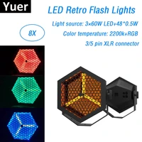 8xlot high quality 3x60w led retro flash lights whirlwind laser projector stage disco dj club ktv family party lights for sales