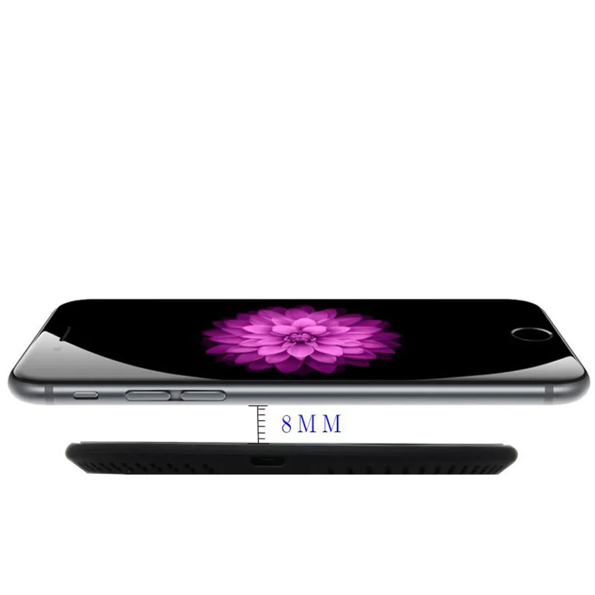 Быстрое беспроводное офисное зарядное устройство Qi 10 Вт для iPhone XS 8 ультратонкое