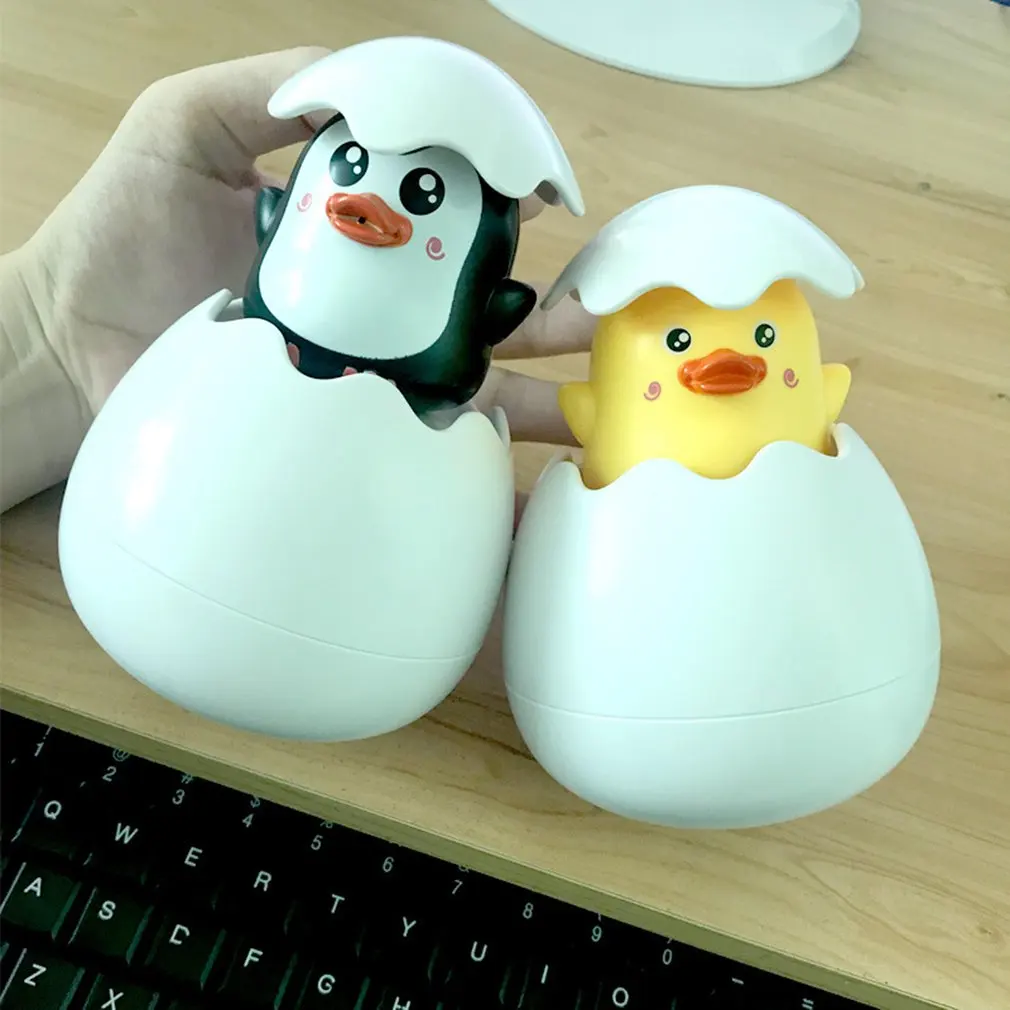 Детская игрушка для купания утиный Пингвин яйцо спрей воды разбрызгиватель