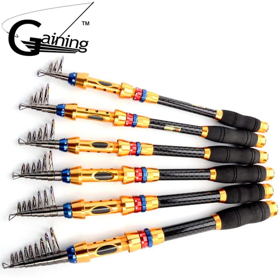

1.8M-3.6M High Carbon Saltwater Rod Superhard Telescopic Fishing Ultra Light Rod Carbon Fishing Rod Spinning Fishing Pole