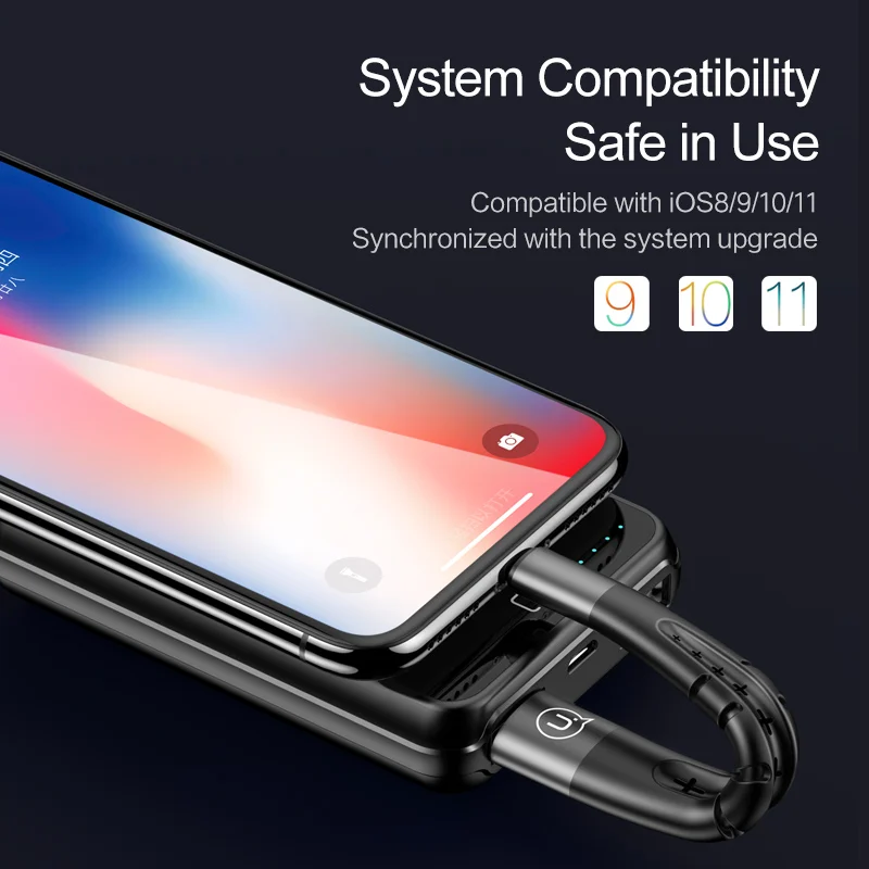 Кабель для iPhone 6 USAMS держатель телефона зарядный кабель ручка сенсорная функция