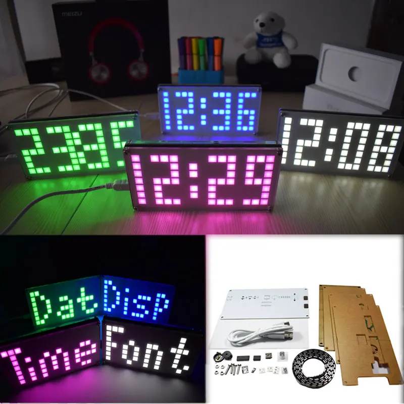 DIY DS3231 сенсорная клавиша управления яркостью Регулируемый большой размер