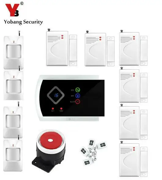 Yobang Security многоязычное приложение GSM беспроводная домашняя система охранной