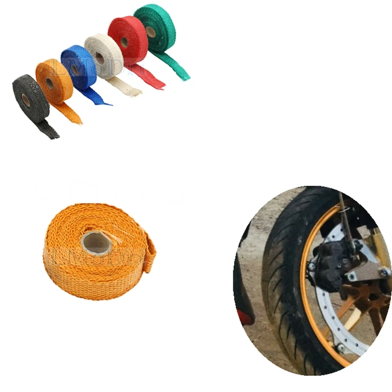 Передняя выхлопная труба LMoDri для мотоциклов защита от горячей обмотки