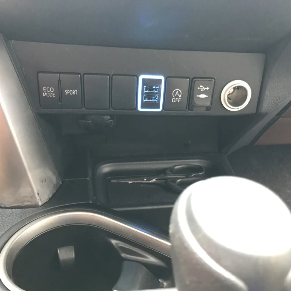Автомобильное зарядное устройство QC3.0 Quickcharge двойной USB адаптер PDA для телефона DVR