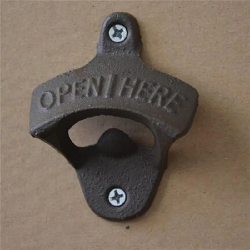 1 шт. винтажный старинный Железный настенный Открыватель крышки для бара пива