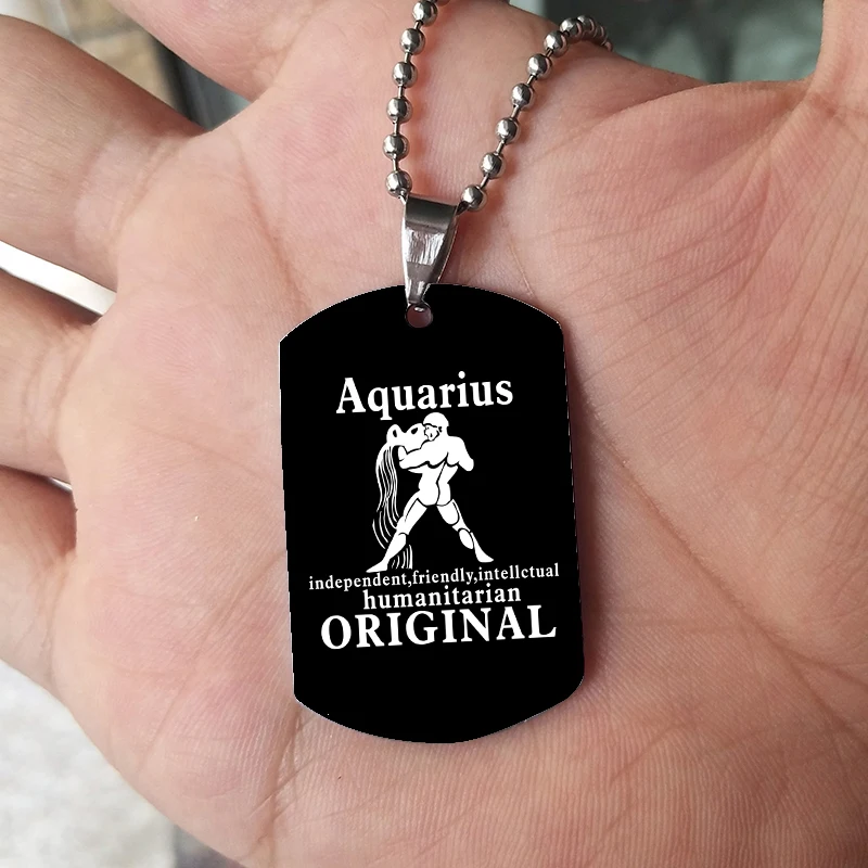 Знаки зодиака Suteyi для мужчин и женщин ожерелья с бирками лучшего друга собака