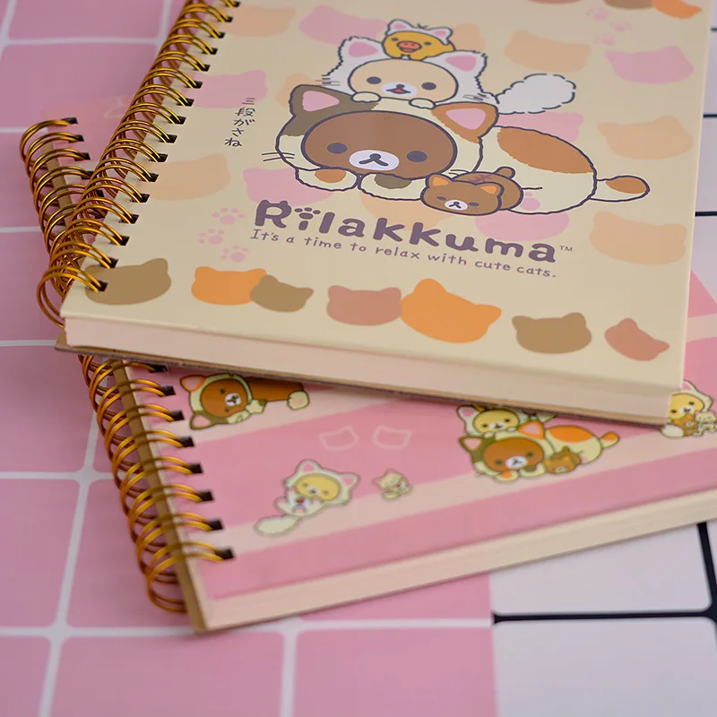 Милый японский мультяшный блокнот Rilakkuma дневник ежедневник карманная книга