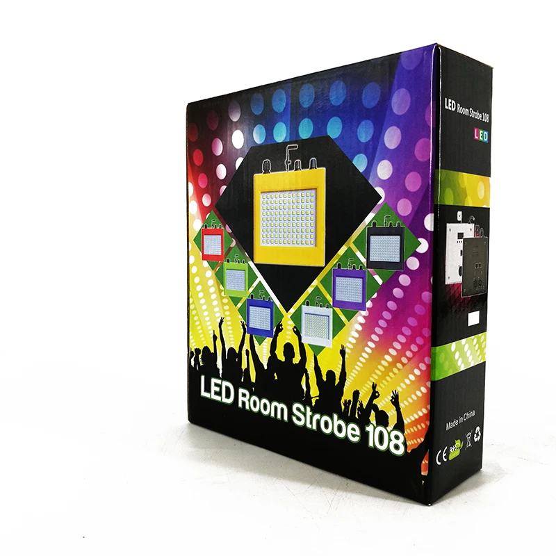 Новое качество LED 108 шт стробоскоп вспышка RGB белый цвет корпус аварийный DJ диско