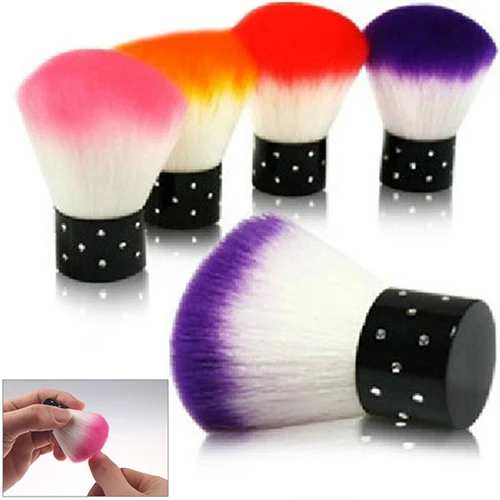 1 шт. Красочные Nail Art Salon акриловых и УФ гель пыль Cleaner кисть Инструменты для
