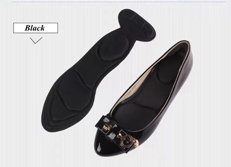 7D Soft T-shaped Foam Invisible Women Arched Support Insert Insole High-heels Insoles  Heel protection insole 1Pair ND-2