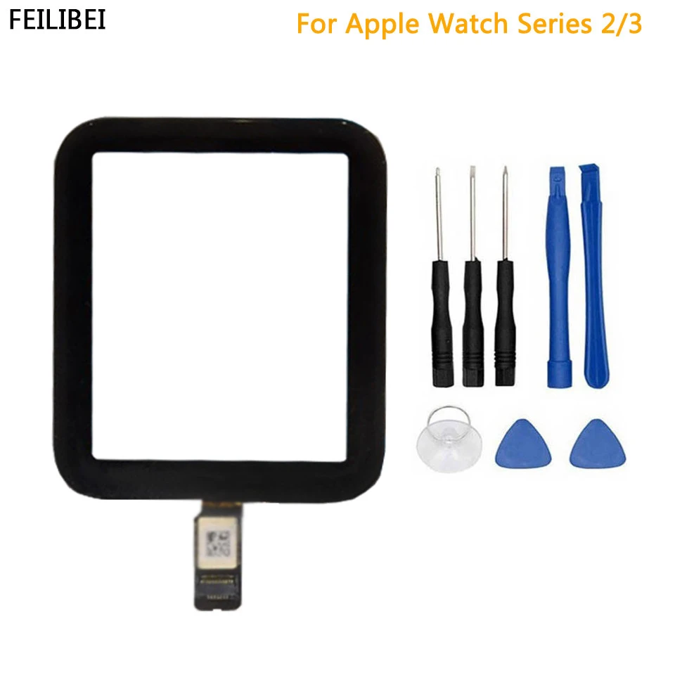 100% новый сенсорный экран дигитайзер для Apple Watch Series 2 3 38 мм 42 фронтальное стекло